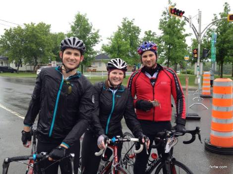 My brother and sister outdid themselves to complete the 135km under the rain!