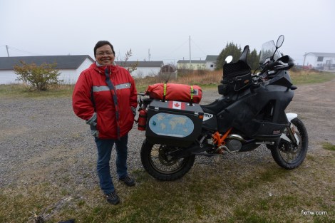 My host signed the map for Labrador