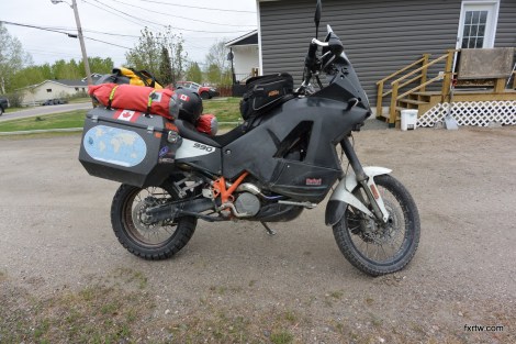 A bit dirty after 400km of dirt road