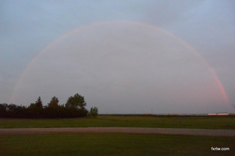 Hard to picture a rainbow