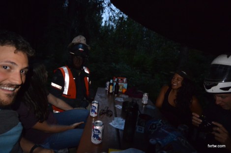 Having fun playing cards