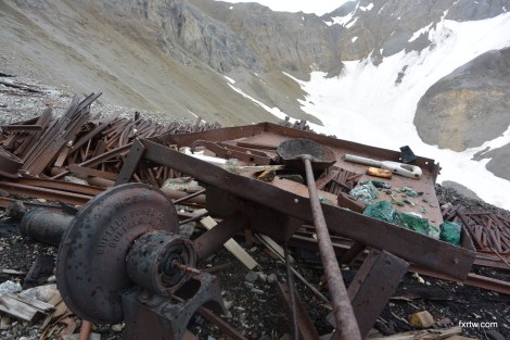 Old blacksmith work table