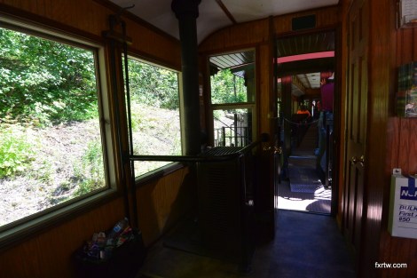 Wood stove for passenger comfort